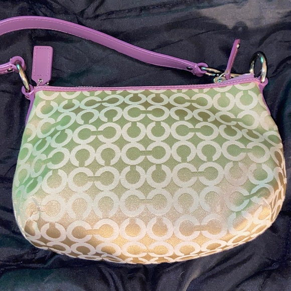 Coach Y2K Japan Exclusive Op Art Floral Appliqué bag NWOT - Picture 4 of 7